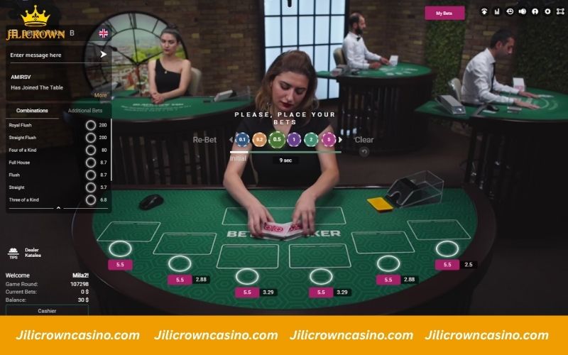 Live Casino Online – Guide to Real-Time play with Jilicrown 7 Bet on Live Casino Poker