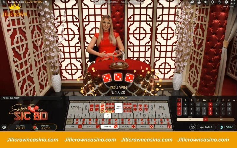 Live Casino Online – Guide to Real-Time play with Jilicrown 8 Bet on Live Casino Sicbo