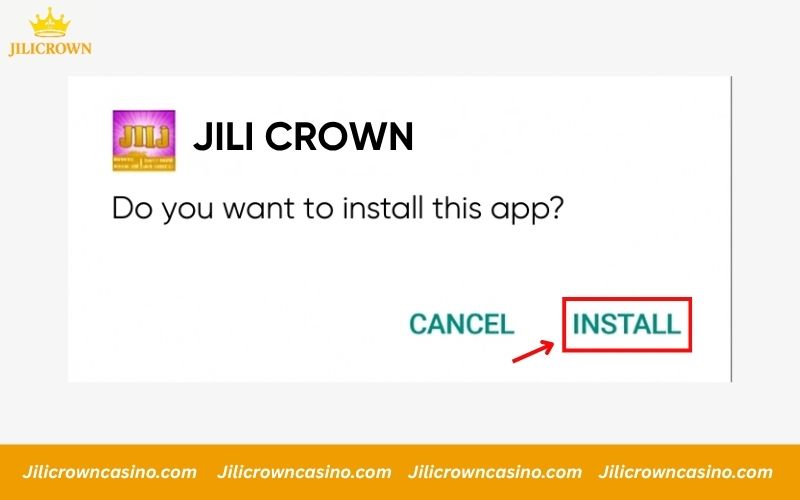 Tap Install to complete setup and open the app
