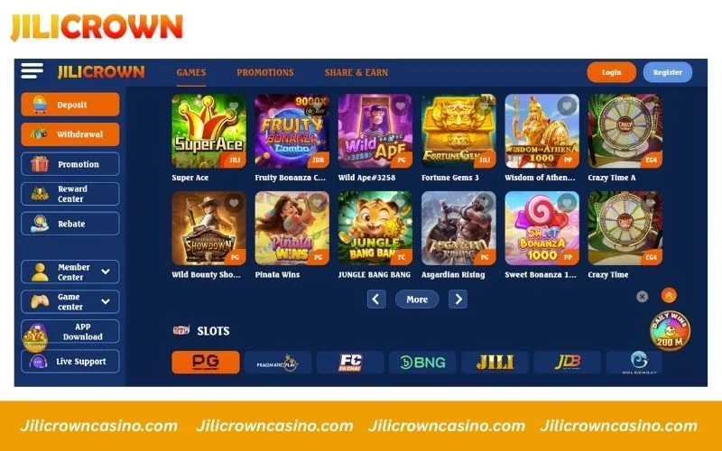 Smooth and easy-to-use JiliCrown interface