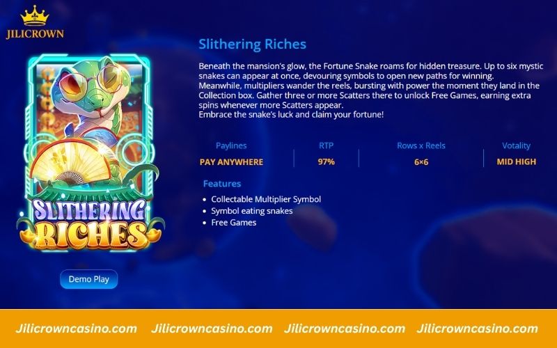 Live22 Slot – Explore Award-Winning Games and Big Wins 8 Slithering Riches at Live22 Slot