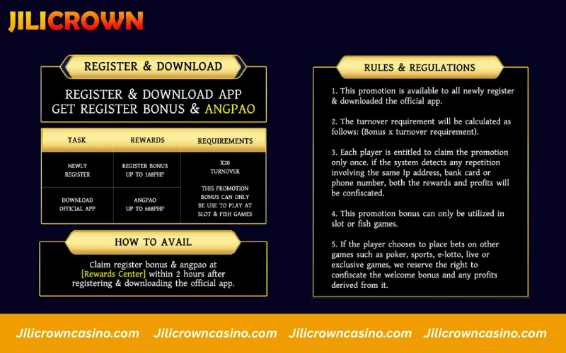 Promotions JILICrown - Download App