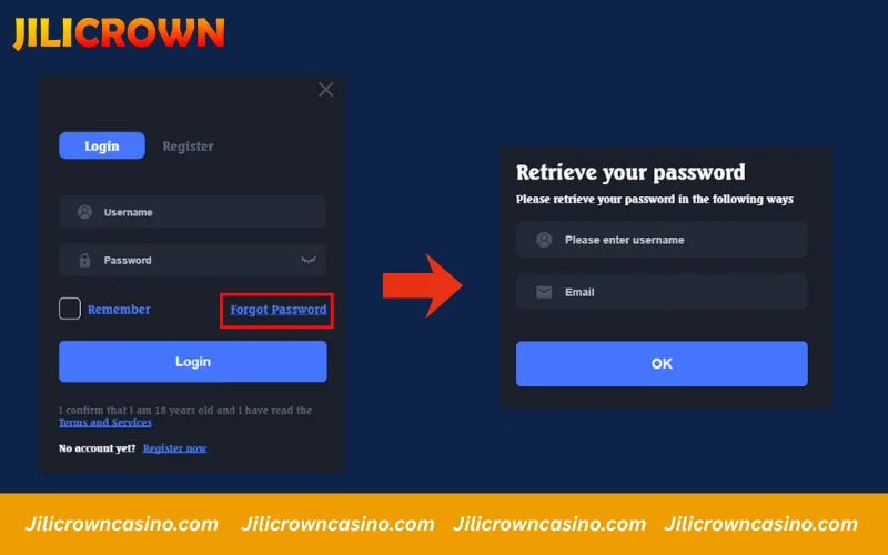 Easily reset your account password