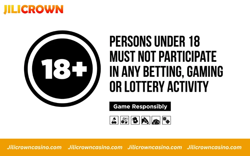 Only for players aged 18 and above