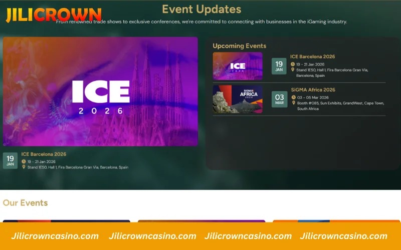 Active presence at major global gaming exhibitions