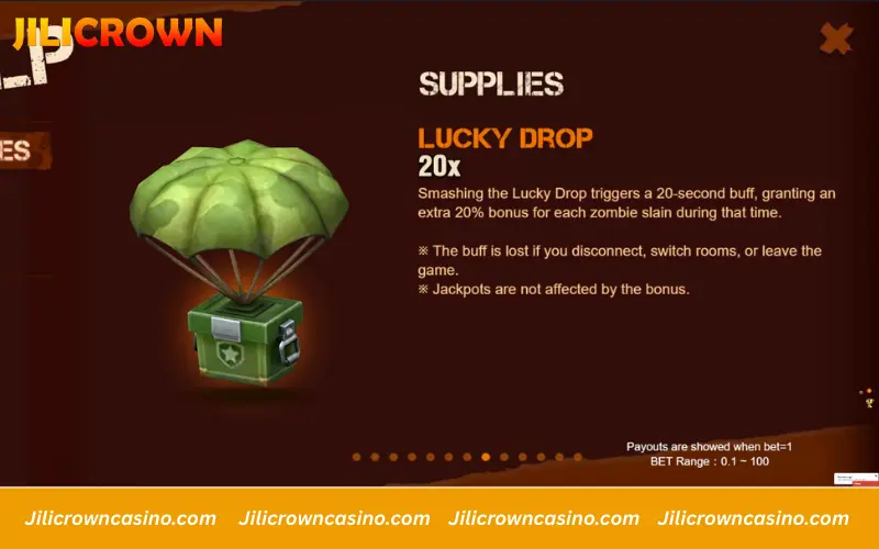 Fortune Zombie supplies and temporary buff effects