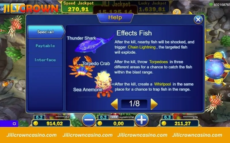 Effect Fish Mechanics