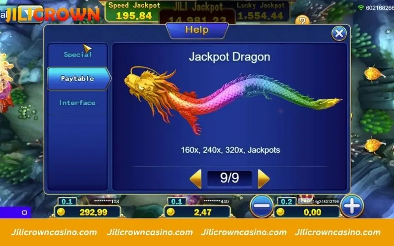 High chance target for jackpot triggers