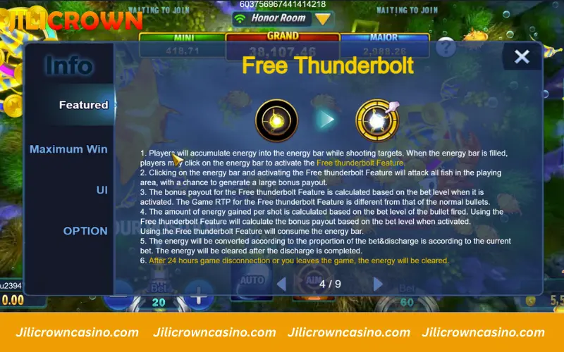 Free Thunderbolt full-screen attack