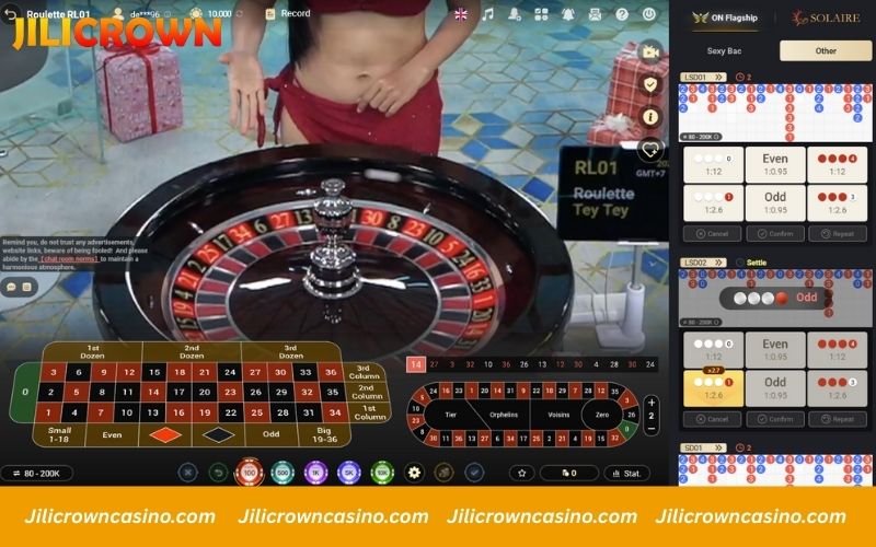 Prominently featured in the visual is the Roulette