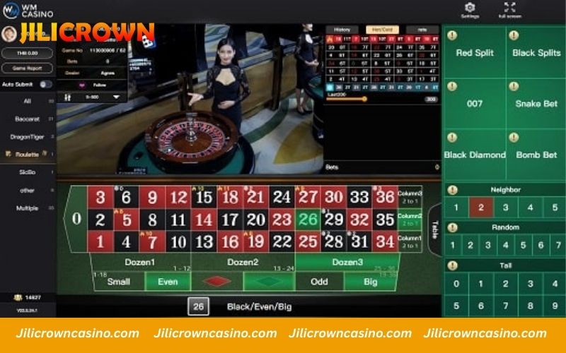 WM Casino also provides European Roulette