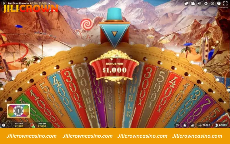 Red door roulette bonus round multipliers explained