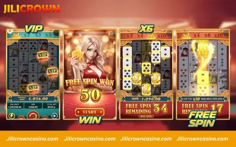 Royal poker slot with rising multipliers