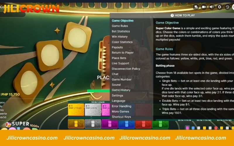 How the super color game works