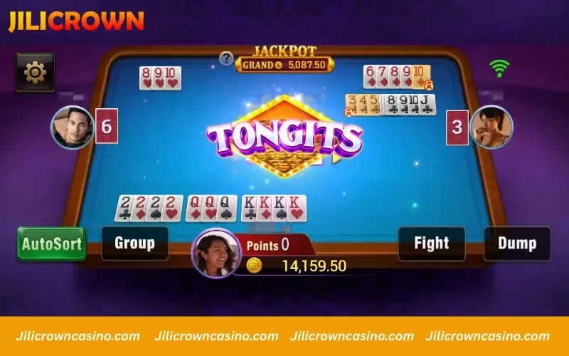 Basic setup and turn structure in Tongits Go