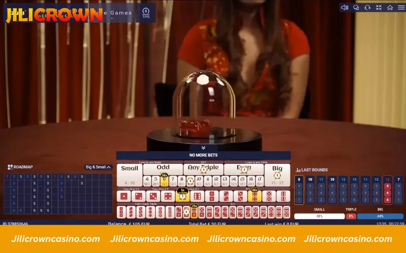 Multiplier distribution by betting types