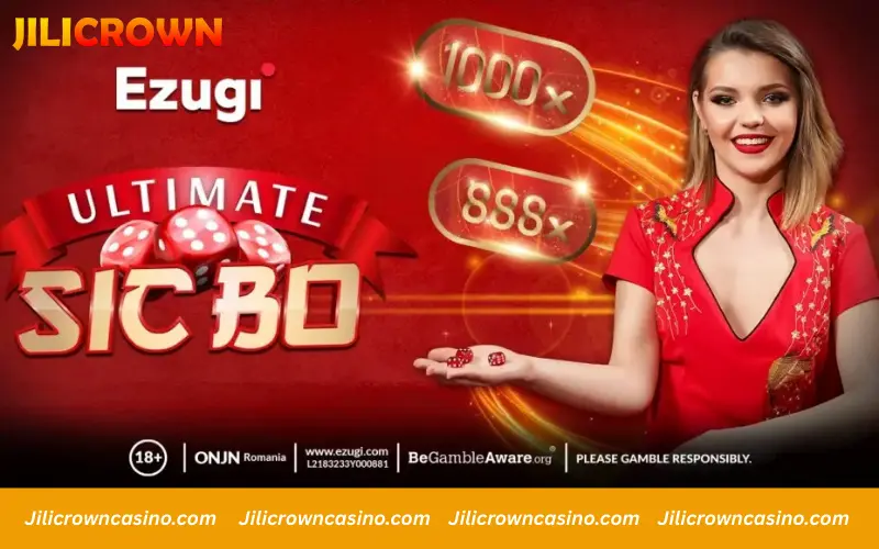 Ultimate Sicbo live by Ezugi on Jilicrown