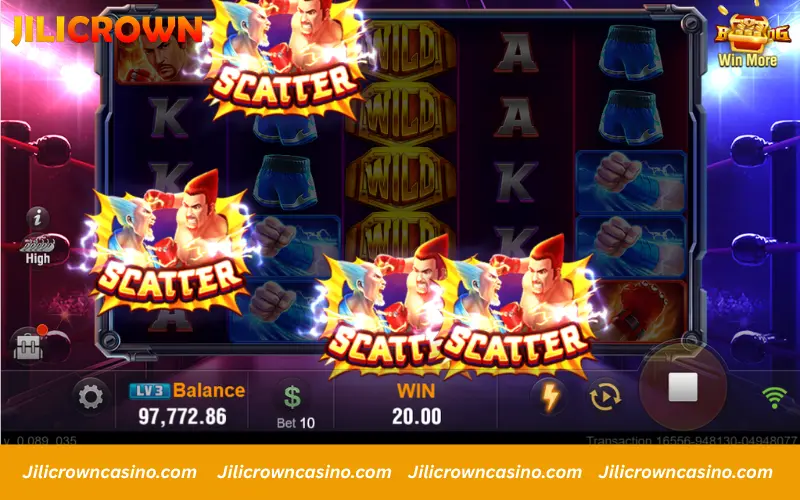 Trigger free spins with scatter symbols
