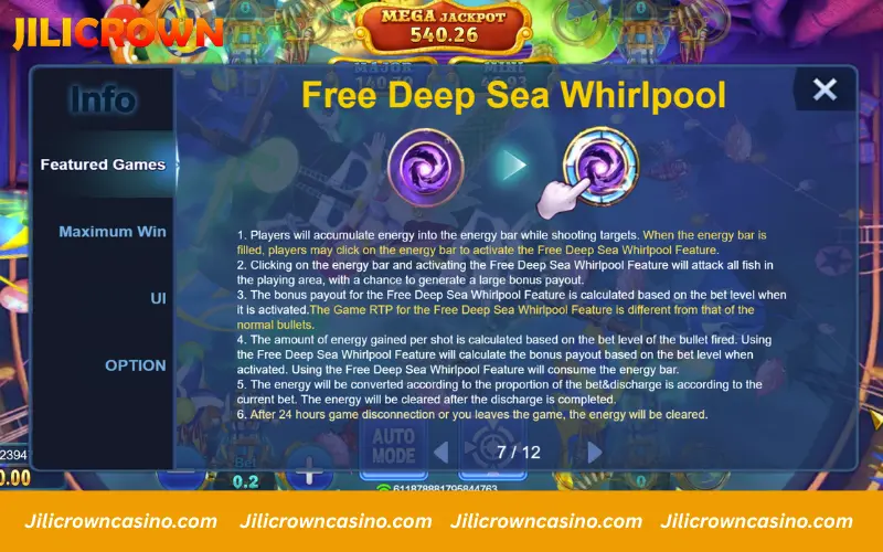 Whirlpool feature that clears the entire screen