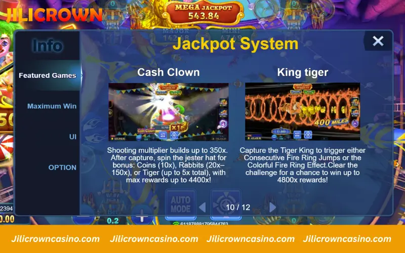 How jackpot events appear during gameplay