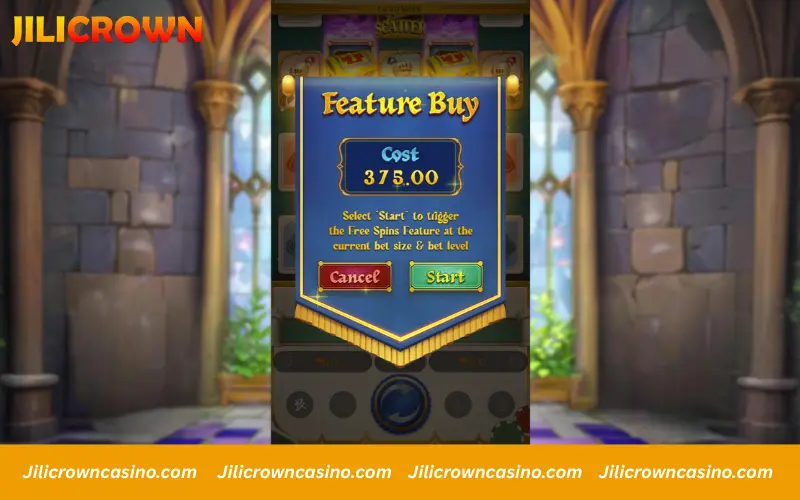 Feature buy for instant free spins access