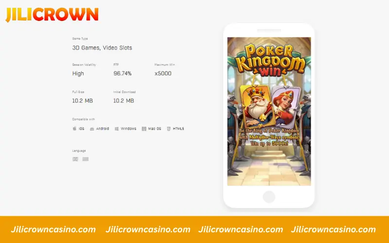 Poker Kingdom Win payout and volatility overview