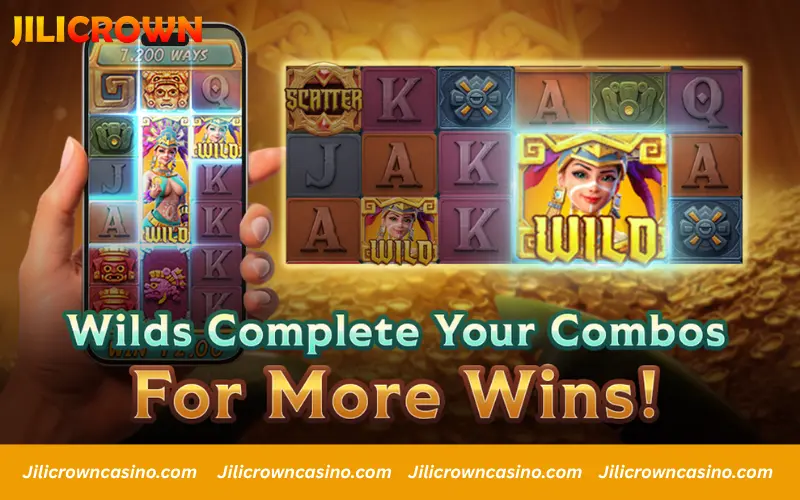 Wild symbols help extend winning combinations