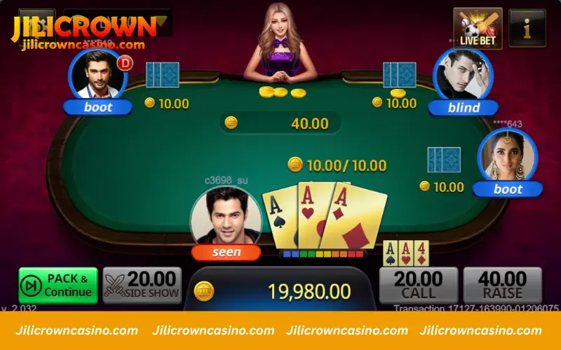 A strong hand example in an AK47 round