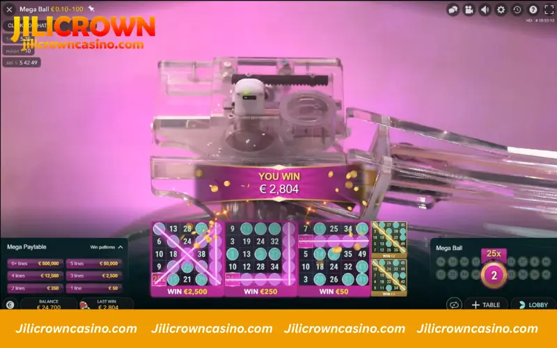 Managing cards and bets in Mega Ball