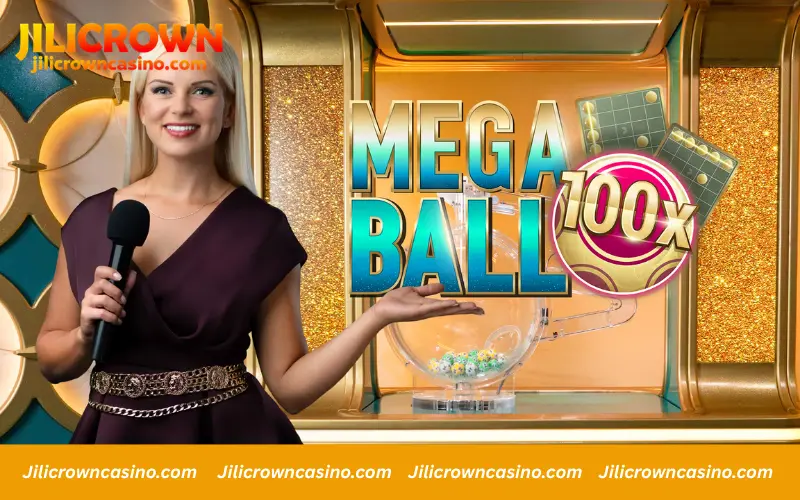 Live Mega Ball gameplay in action