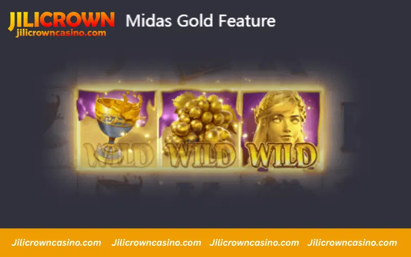 Gold symbols turning into wild features
