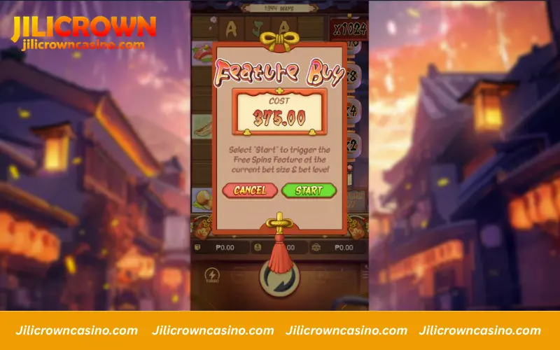 Instant access to free spins feature