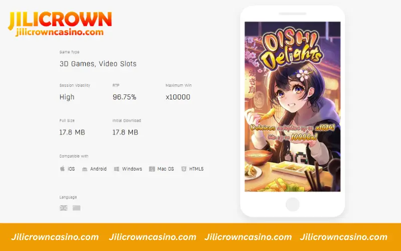 Oishi Delights RTP and payout overview
