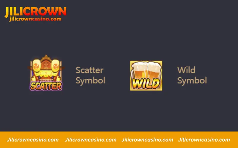 Wild and scatter symbols in gameplay